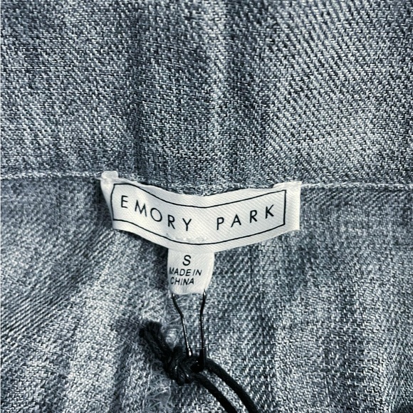 EMORY PARK High Waist Wide Pants Women’s Small Gray w Belt NWT - Picture 5 of 11